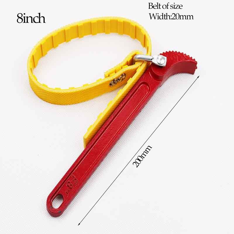Belt Wrench Oil Filter  Chain Puller Strap Spanner Cartridge Disassembly Tool Adjustable Strap Opener Oil Filter Wrench