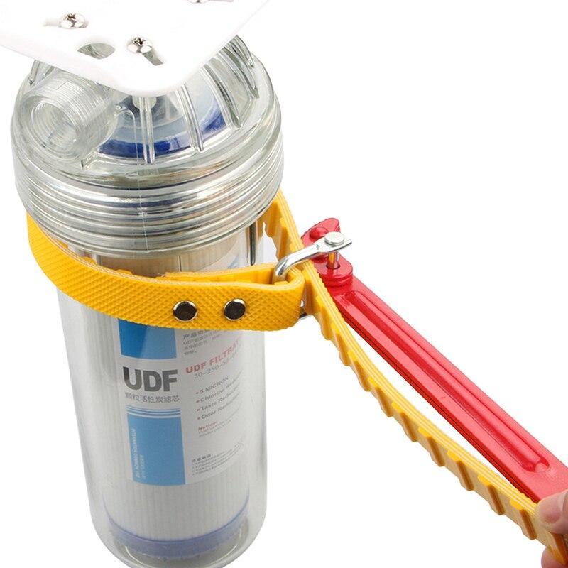 Belt Wrench Oil Filter  Chain Puller Strap Spanner Cartridge Disassembly Tool Adjustable Strap Opener Oil Filter Wrench