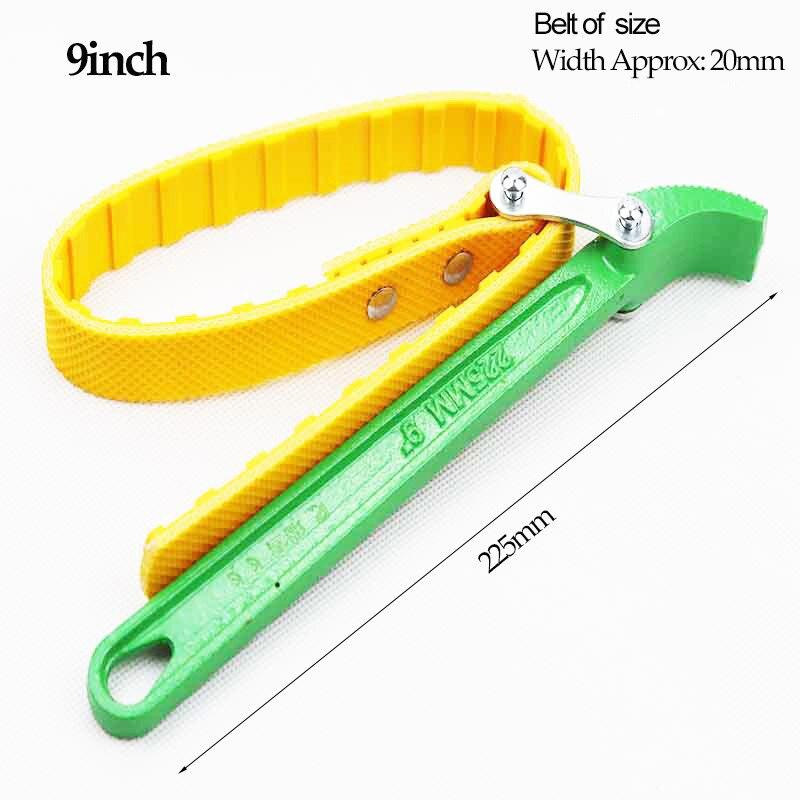 Belt Wrench Oil Filter  Chain Puller Strap Spanner Cartridge Disassembly Tool Adjustable Strap Opener Oil Filter Wrench