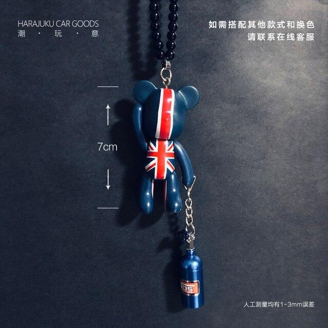 Best-selling Monkey Pendant Rear View Mirror Metal Bottle Car High-end Car Hanging Cartoon Hanging Ornaments