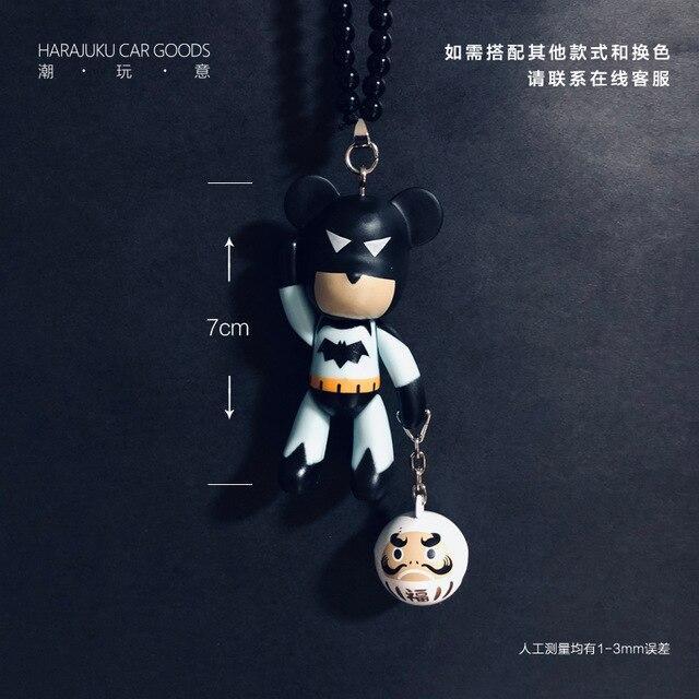 Best-selling Monkey Pendant Rear View Mirror Metal Bottle Car High-end Car Hanging Cartoon Hanging Ornaments