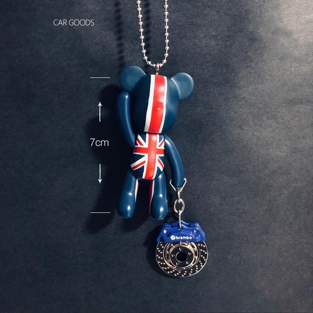 Best-selling Monkey Pendant Rear View Mirror Metal Bottle Car High-end Car Hanging Cartoon Hanging Ornaments