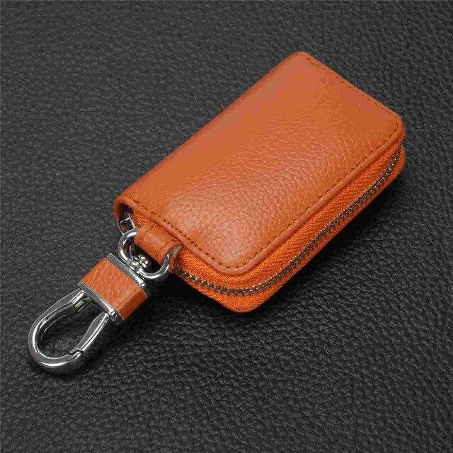 Real Leather Organizer Key Case Purse Business Men Best Sell Genuine For Citroen C2 C3-Xr C4l C5 Aircross C5 C6 Elysee Picasso